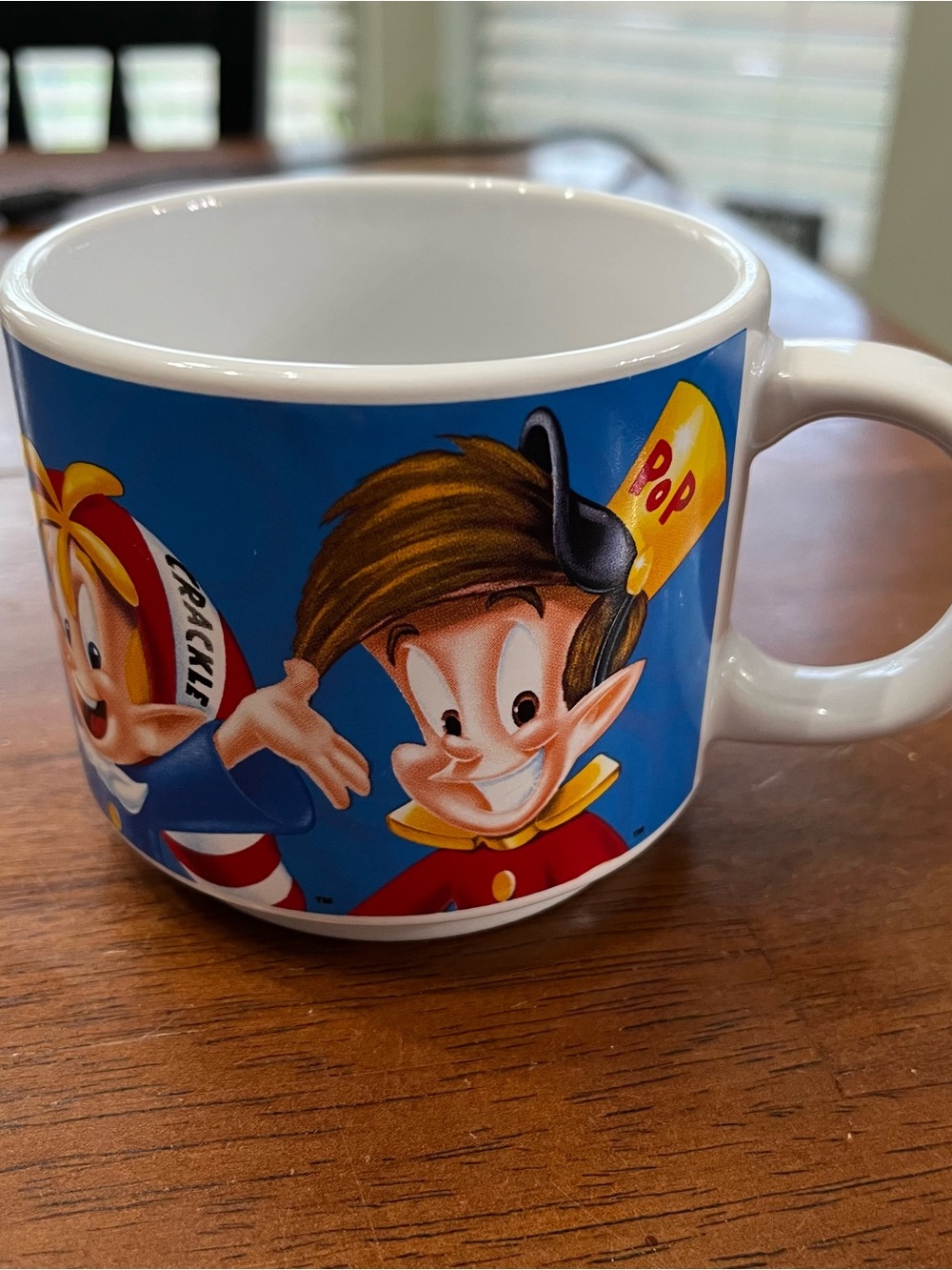 Kelloggs Blue Ceramic Snap, Crackle, Pop Coffee Mug